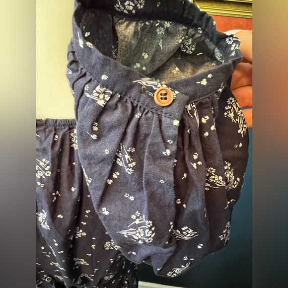 Summersalt Tiered Midi Dress - Cottage Floral in Midnight size S - Picture 7 of 9